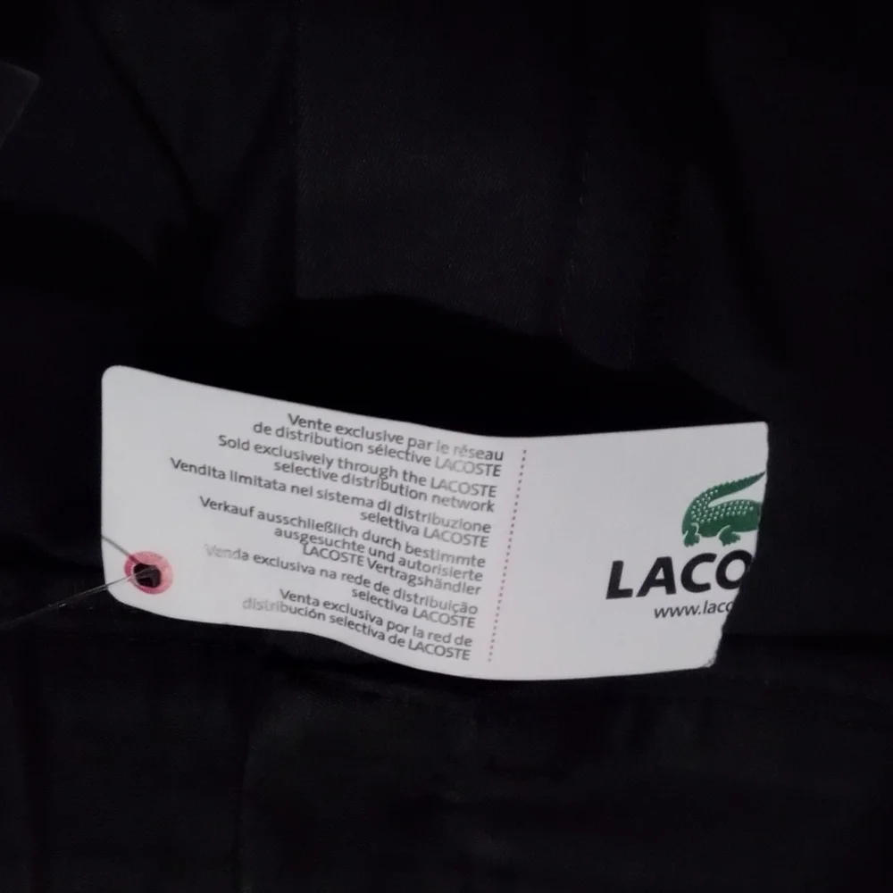 Lacoste Black Straight Leg Pants